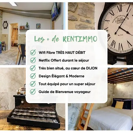 Διαμέρισμα Le Coin Vintage I Hyper Centre I Bourguignon & Cozy *
